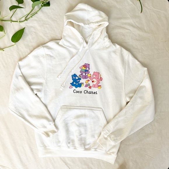 Mega Yacht | coco chanel care bears hoodie size S new without tags - Picture 1 of 5